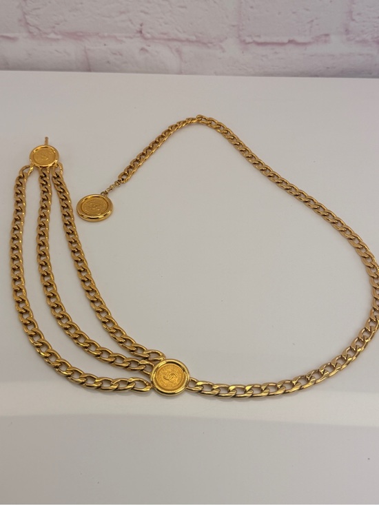 CHANEL Accessories - Chanel Vintage Draped Medallion Iconic Belt